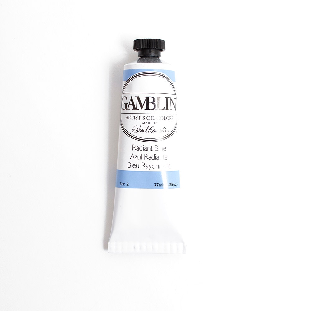 Gamblin, Oil, Art & School, Artist Grade, Paint, 37ml, 45670, Radiant Blue